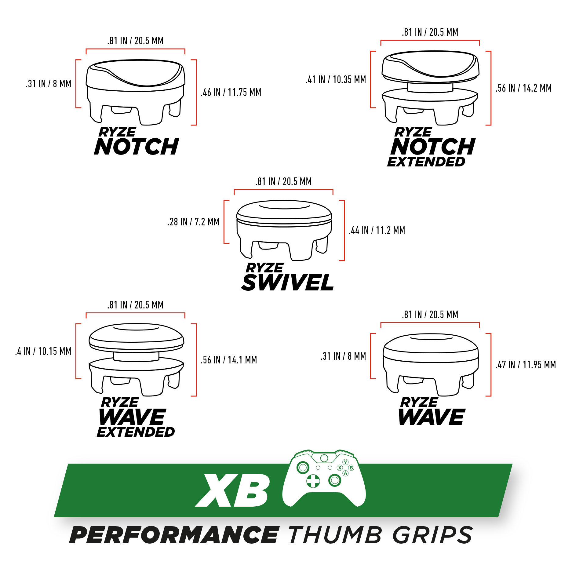 RYZEPADS (Xbox) - Combo Pack (FS)