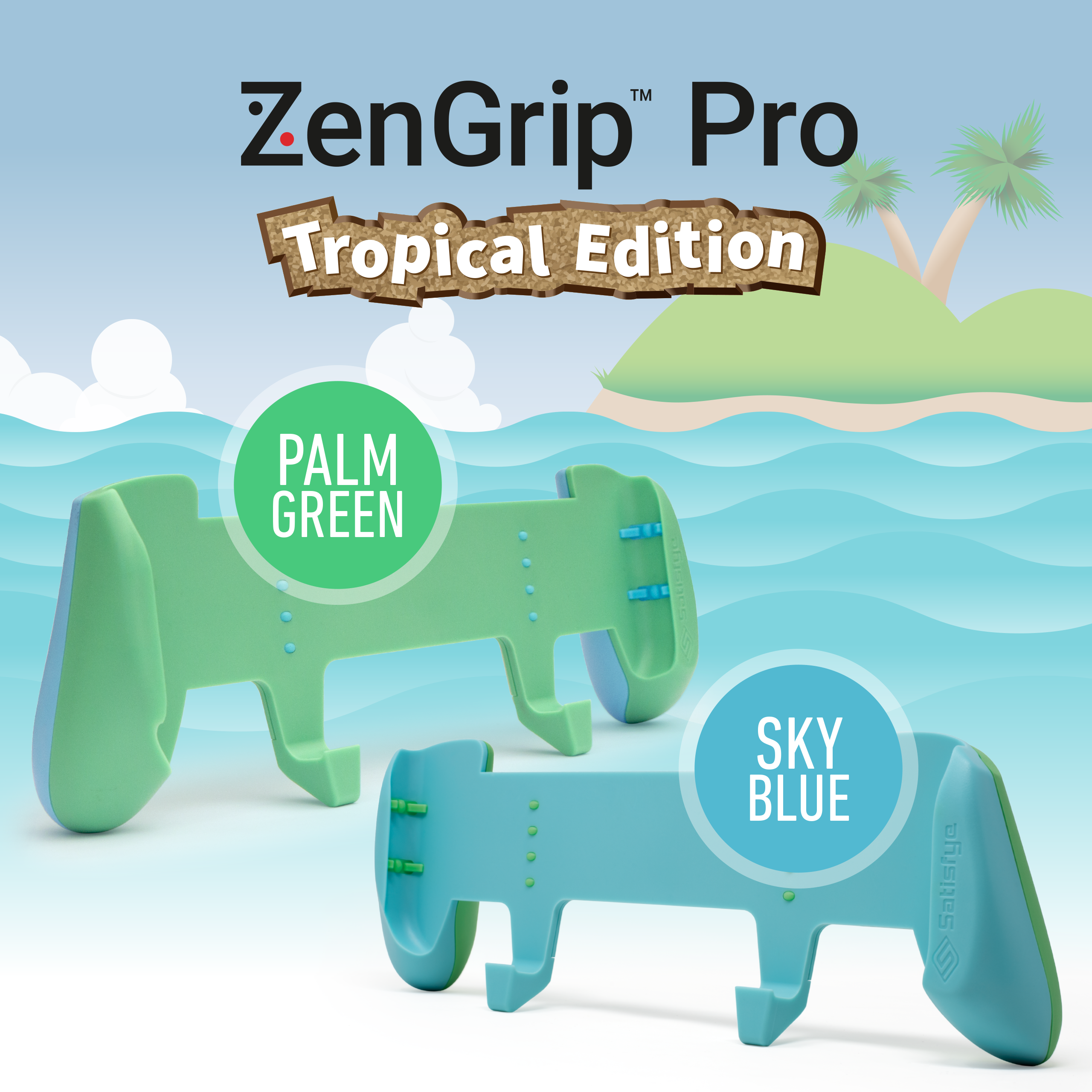 ZenGrip Pro Tropical Blue GEN2 - (Not OLED Compatible)